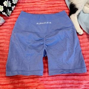 Alphalete biker shorts - blue (s)